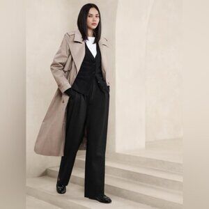 NWT! Banana Republic Black High-Rise Wide Leg Trouser - Multiple Sizes💕